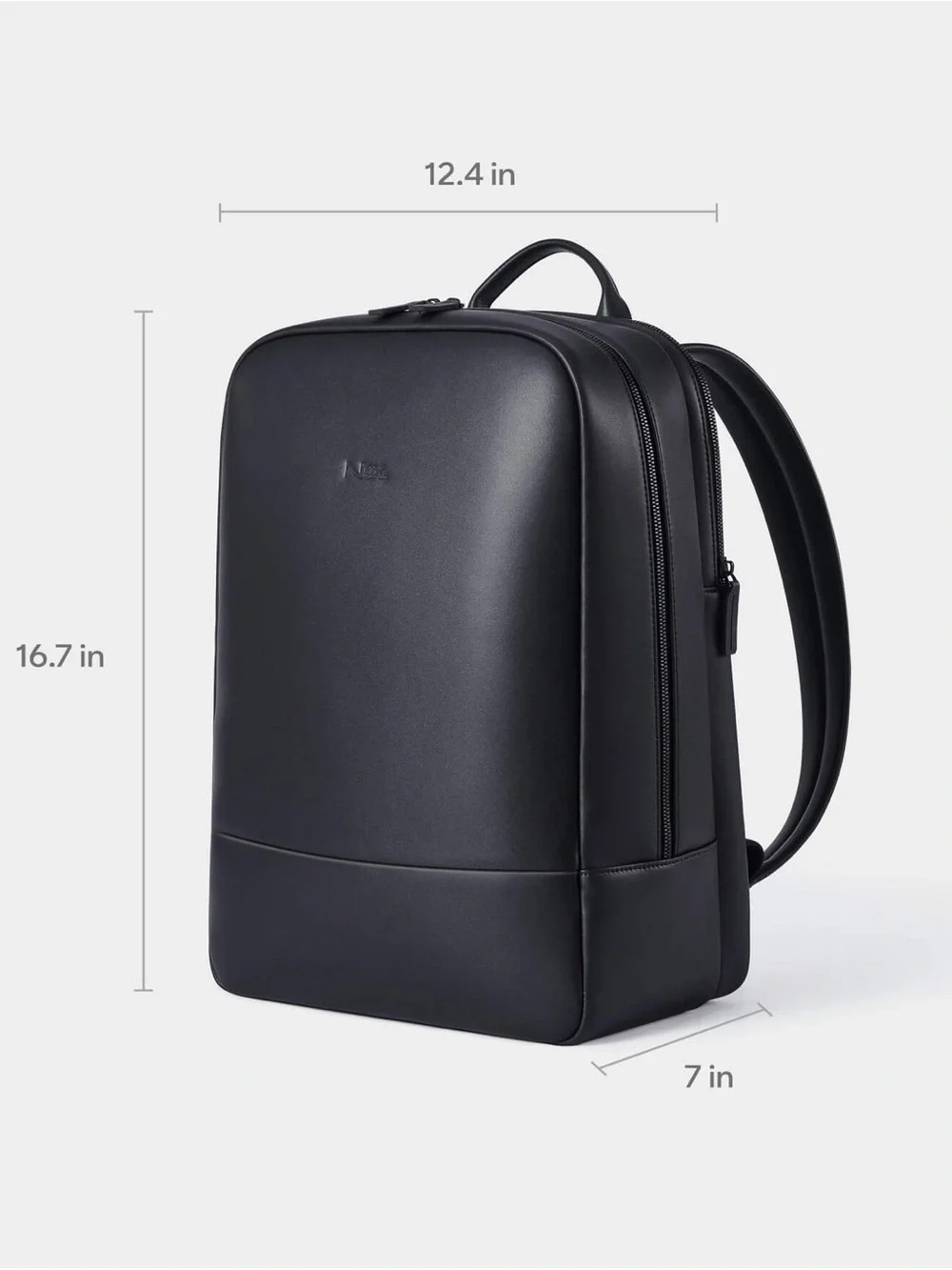 Nex Hawaii Underseat Backpack Black Vegan Leather Laptop Travel